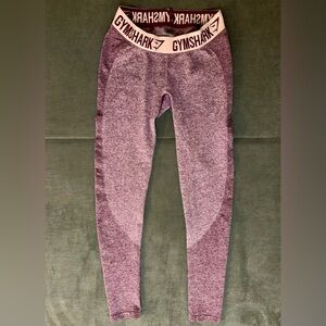 Gymshark Women’s Medium Heathered Burgundy Pink Leggings